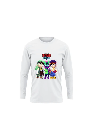 Brawl Stars Fang Uzun Kollu İnce T-shirt Çocuk Yetişkin Brawl Stars Fang Uzun Kollu Tişört ürün görseli