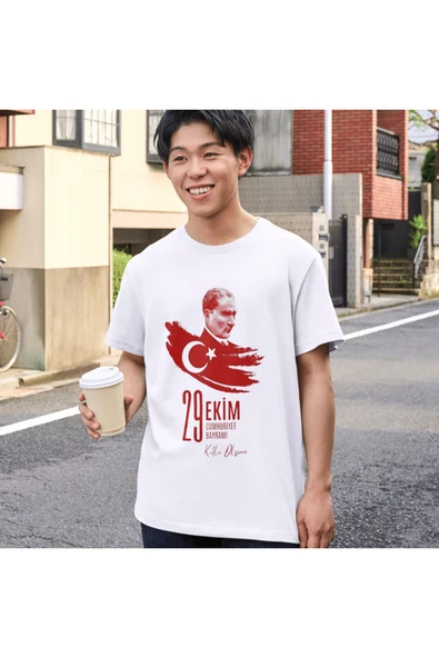 Cumhuriyet Bayramı Tişört 29 Ekim T-shirt 101. Yıl Tişört - 2