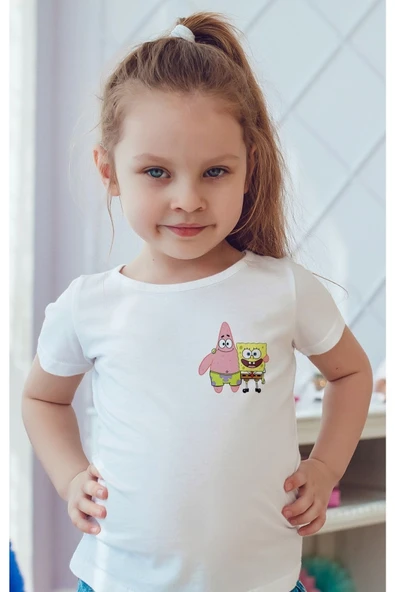 Sünger Bob Baskılı Çocuk Tişört - 2