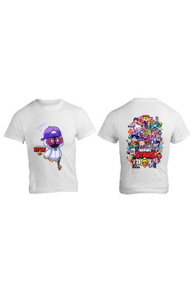 Shade Brawl Stars Tişört Ön ve Arka Shade T-shirt Dilediğiniz Karakteri Bize Belirtmeniz Yeterli ürün görseli