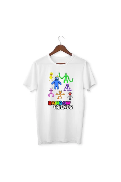 Rainbow Friends Temalı Baskılı T-shirt - Resim 2