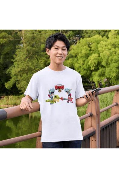 Brawl Stars Draco Çocuk Yetişkin Beyaz T-shirt Unisex Draco Tişört - 2