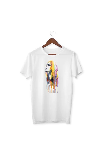 Baskılı Bayaz Tişört Yetişkin/Çocuk Beyaz T-shirt ürün görseli