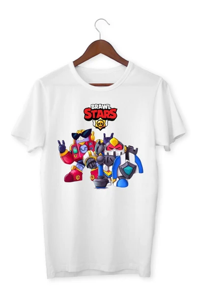 Brawl Stars Surge Çocuk Yetişkin Beyaz T-shirt Unisex Çocuk Tişört ürün görseli