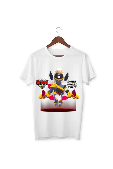 Brawl Stars Colt Tişört Çocuk Yetişkin Beyaz T-shirt Unisex Çocuk Tişört