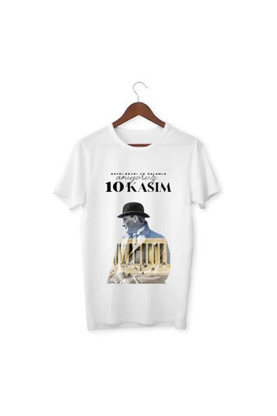10 Kasım Atatürk Baskılı Tişört Atatürk 10 Kasım T-shirt ürün görseli