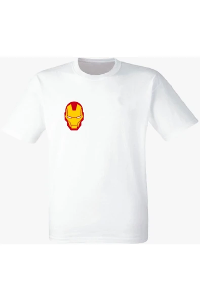 Marvel Iron Man Demir Adam Baskılı Beyaz Tshirt