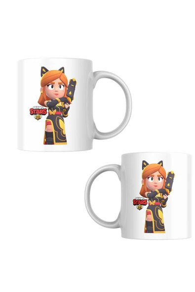 Brawl Stars Piper Kupa Hediyeli Çocuk Yetişkin Beyaz T-shirt Unisex Çocuk Tişört - Resim 4