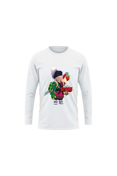 Brawl Stars Kenji Uzun Kollu İnce T-shirt Çocuk Yetişkin Brawl Stars Kenji Uzun Kollu Tişört