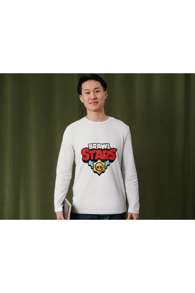 Brawl Stars Uzun Kollu İnce T-shirt Çocuk Yetişkin Brawl Stars Uzun Kollu Tişört - 3