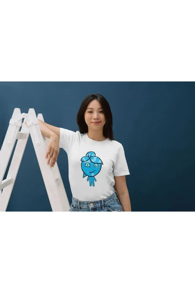 Ateş ve Su Baskılı Çift Tişörtü Çocuk Yetişkin Tshirt ürün görseli