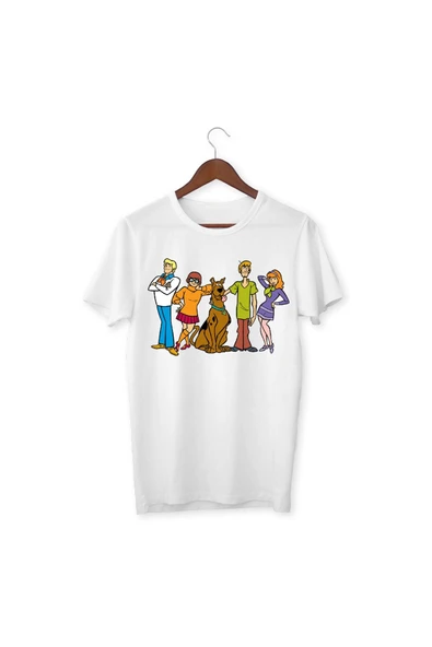 Scooby-doo Baskılı Beyaz Tshirt