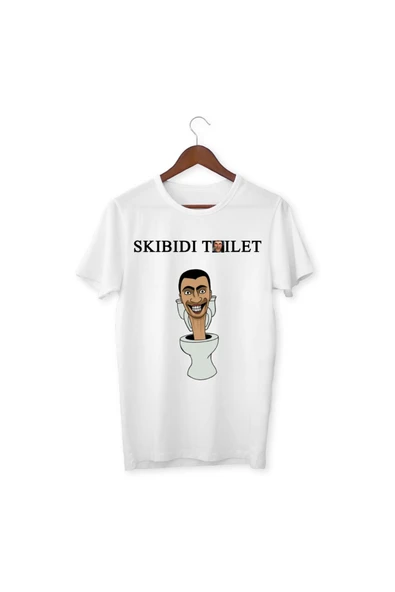 Skibidi Toilet Baskılı Unisex Çocuk Tişört