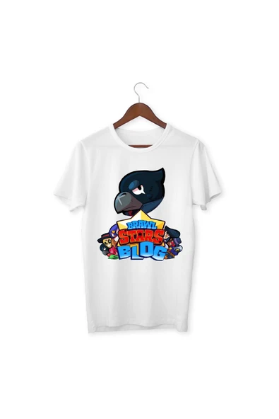Brawl Stars Crow Çocuk Tişört Beyaz T-Shirt ürün görseli