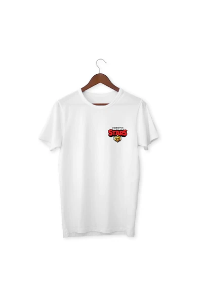 Brawl Stars Çocuk Yetişkin Beyaz T-shirt Unisex Çocuk Tişört
