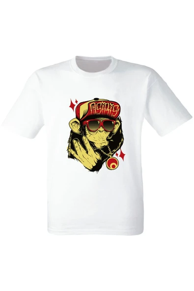 Baskılı Beyaz Tişört ürün görseli