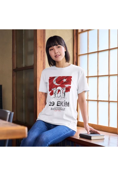 Cumhuriyet Bayramı 29 Ekim Tişört 101. Yıl T-shirt - 2