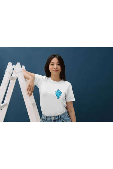 Ateş ve Su Baskılı Çift Tişört Yetişkin Çocuk T-shirt ürün görseli