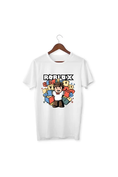 Roblox Çocuk Tişörtü Roblox Beyaz T-shirt Yetikin Çocuk ürün görseli