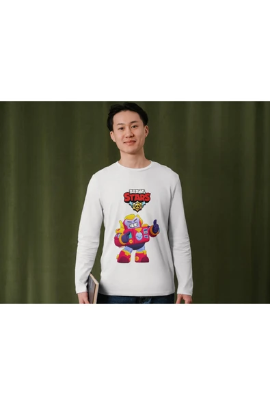 Brawl Stars Surge Uzun Kollu İnce T-shirt Çocuk Yetişkin Brawl Stars Surge Uzun Kollu Tişört - 3