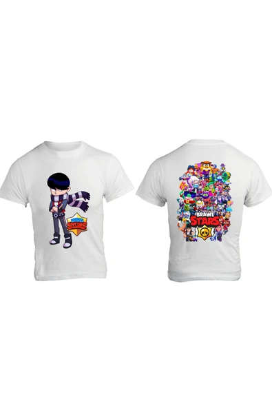 Edgar Brawl Stars Tişört Ön ve Arka Edgar T-shirt Dilediğiniz Karakteri Bize Belirtmeniz Yeterli ürün görseli