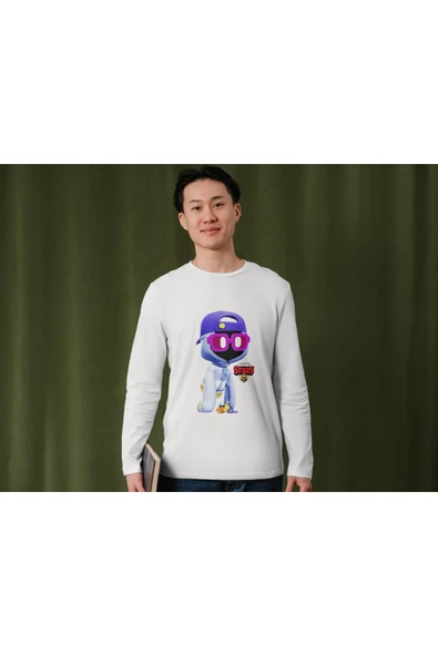 Brawl Stars Shade Uzun Kollu İnce T-shirt Çocuk Yetişkin Brawl Stars Shade Uzun Kollu Tişört - Resim 3
