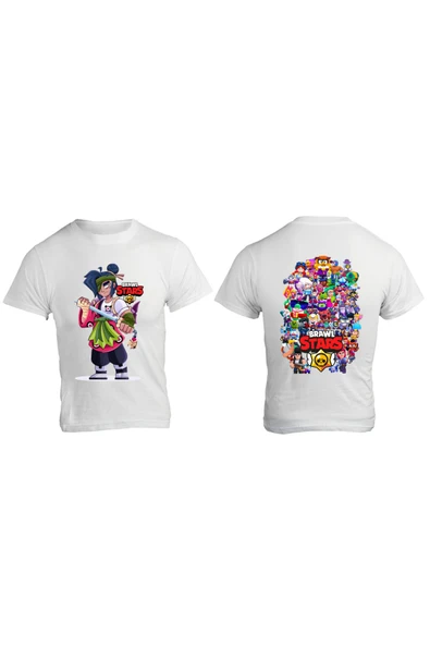 Kenji Brawl Stars Tişört Ön ve Arka Kenji T-shirt Dilediğiniz Karakteri Bize Belirtmeniz Yeterli