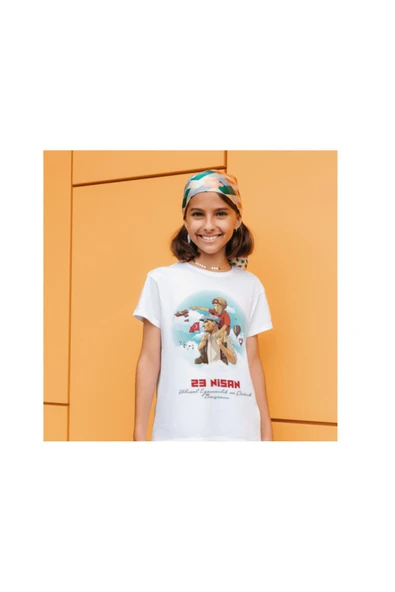 23 Nisan Çocuk Bayramı Baskılı Çocuk Tişört 23 Nisan T-shirt