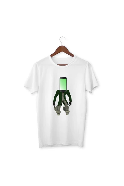 Skibidi Toilet Titan Phone Baskılı Unisex Çocuk Tişört