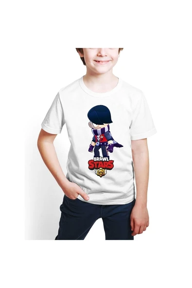 Brawl Stars Edgar Dijital Baskılı Çocuk Tişört D03