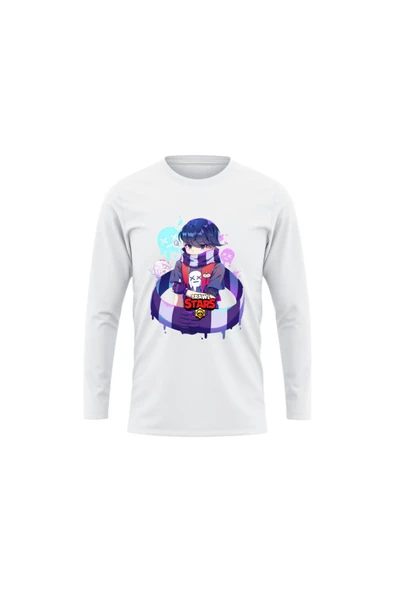 Brawl Stars Edgar Uzun Kollu İnce T-shirt Çocuk Yetişkin Brawl Stars Edgar Uzun Kollu Tişört ürün görseli