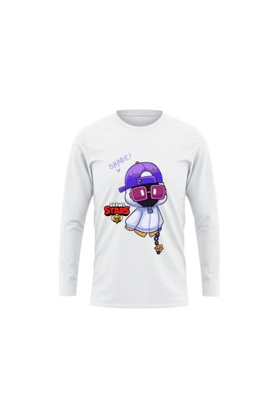 Brawl Stars Shade Uzun Kollu İnce T-shirt Çocuk Yetişkin Brawl Stars Shade Uzun Kollu Tişört