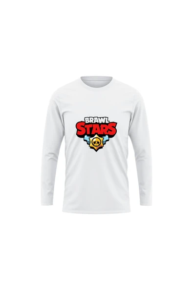 Brawl Stars Uzun Kollu İnce T-shirt Çocuk Yetişkin Brawl Stars Uzun Kollu Tişört