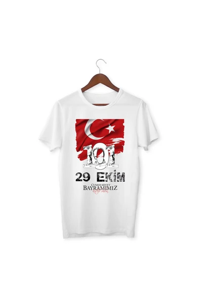 Cumhuriyet Bayramı 29 Ekim Tişört 101. Yıl T-shirt