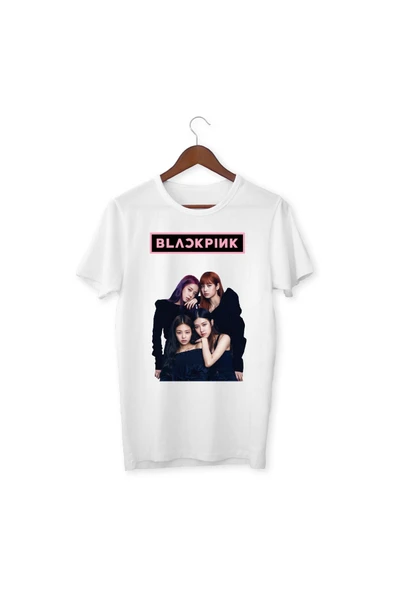 Blackpink Dijital Baskılı Çocuk Beyaz T-shirt