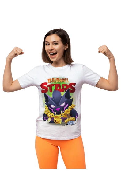 BRAWL STARS Tişört. Buzz Mørk Fenrir  T-shirt. BRAWL STARS' t-shirt . Erkek T-shirt. KADIN Tişört. - 3