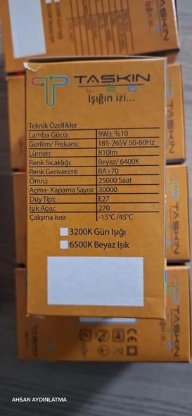 9W LED AMPUL 10LU AVANTAJLI PAKET - 3
