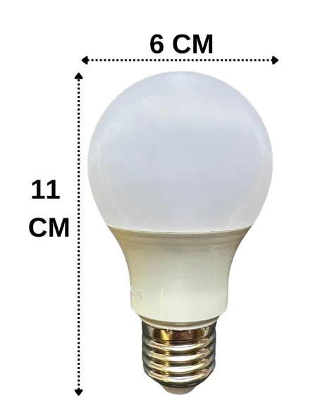 (6 Adet) Philips 8,5W (60W) 2700K (Sarı Işık) Dim Edilebilir E27 Duylu (Kalın Duy) Led Ampul - 3