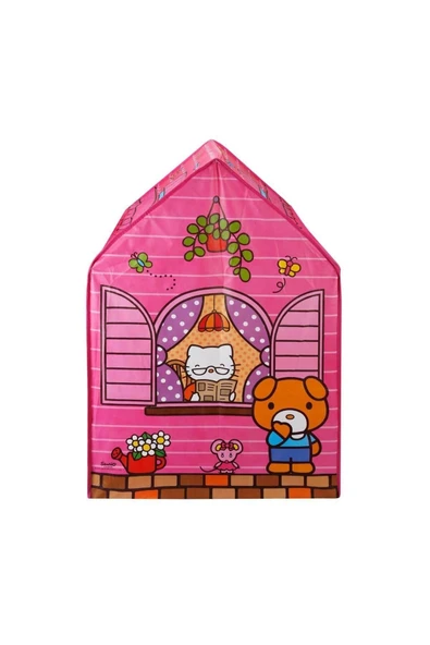 SUNMAN Hello Kitty Oyun Evi Çadır Kız Çocuk Pembe Oyun Çadırı - 4