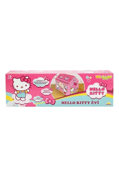 SUNMAN Hello Kitty Oyun Evi Çadır Kız Çocuk Pembe Oyun Çadırı - 5