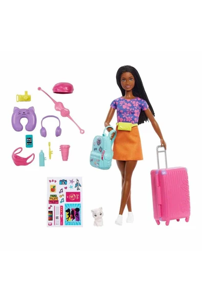 BARBİE Şehirde Yaşam Serisinden Seyahat Temalı "brooklyn" Roberts Bebek