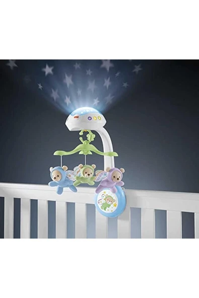 FISHER PRICE Fisher-price Kelebekli Rüyalar Dönence, Sevimli Arkadaşlar Ve Işık Gösterisi Ile Rahatlatır Cdn41 - 3