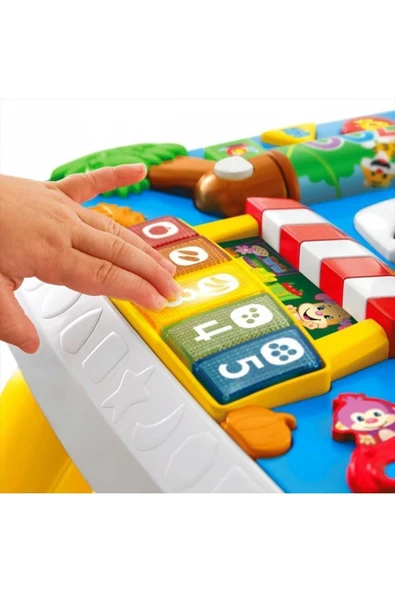 FISHER PRICE Modern Eğlen Ve Öğren Eğitici Köpekçiğin Aktivite Masası Drh44 Polipropilen Çok Renkli Modern 0 1+ - 3