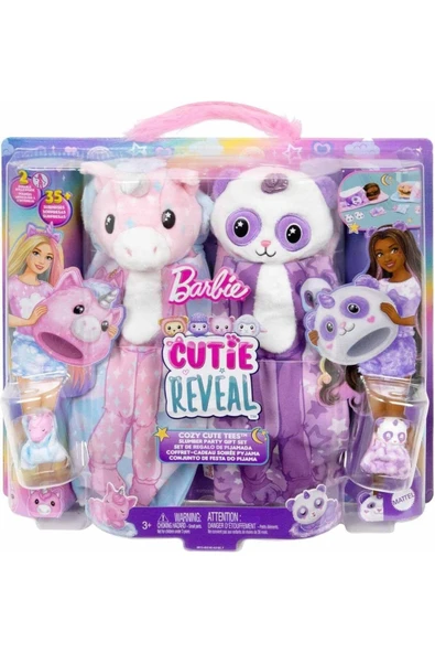 BARBİE Cutie Reveal Pijama Partisi Oyun Seti HRY15