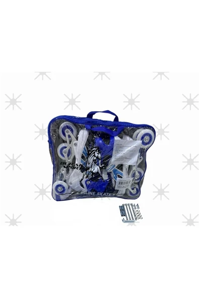 DUMAN Paten Ayarlanabilir 2+1 Işıklı Metal Gövde Alıştırma Pateni Çanta Hediyeli Işıklı Paten - 4