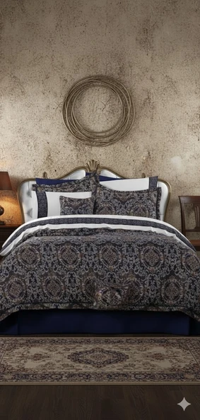 11 PARÇA ÇEYİZ SETİ TUANA LACİVERT ürün görseli