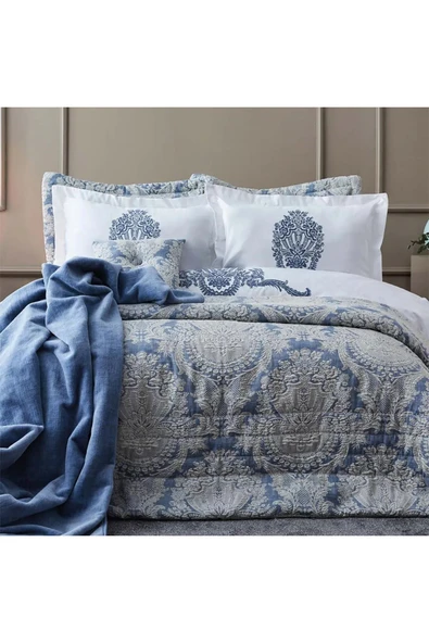 APRİCİTAS HOME EXCLUSİVE 11 PRÇ ÇEYİZ SETİ LAUREN İNDİGO - Resim 2