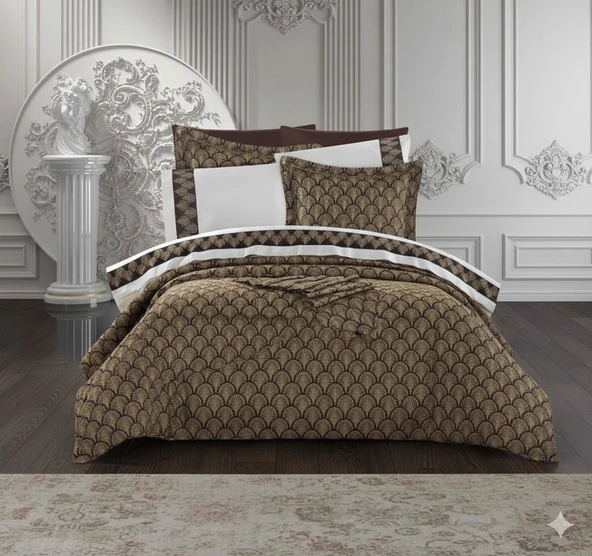 11 PARÇA  ÇEYİZ SETİ SOFİA KAHVE ürün görseli