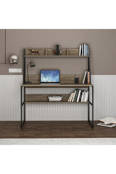 Deconode Majestic 120 Raflı Çalışma Masası - 2