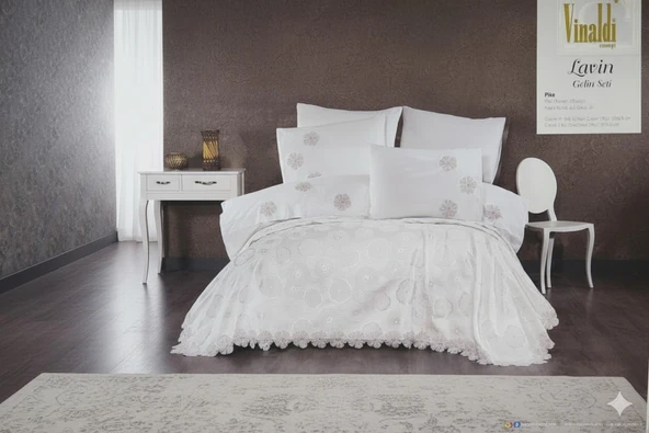 VNL 7 PARÇA GELİN SETİ LAVİN KREM-PUDRA ürün görseli